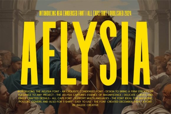 Aelysia: A Modern Display Font for Small Business Branding