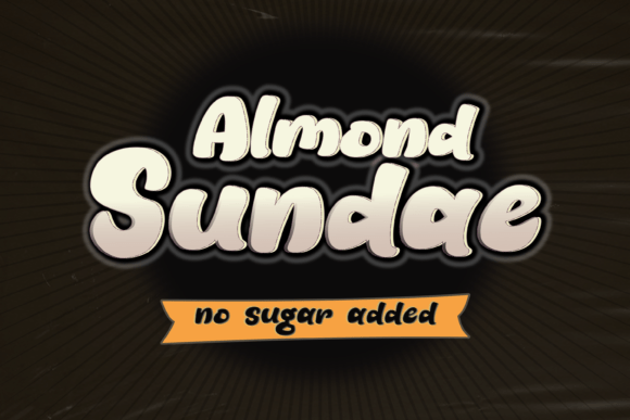 Almond Sundae: A Display Font That Feels Like Home