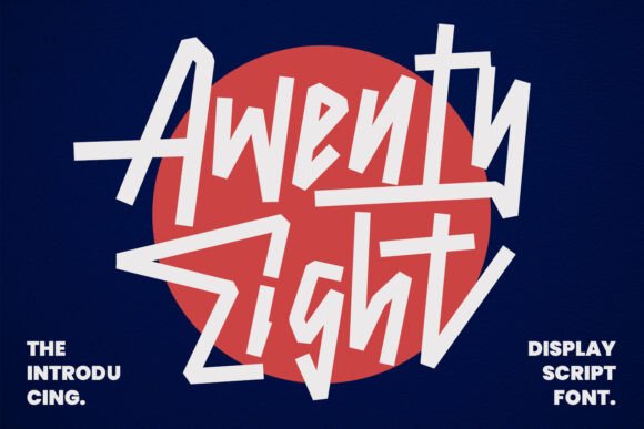 Awenty Eight: A Display Script Font That Elevates Real Branding