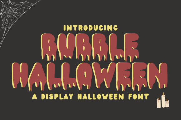 Bubble Halloween: A Playful Display Font for Editorial Spookiness