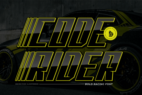 Code Rider: A Bold, Rhythmic Display Typeface for Editorial Joy