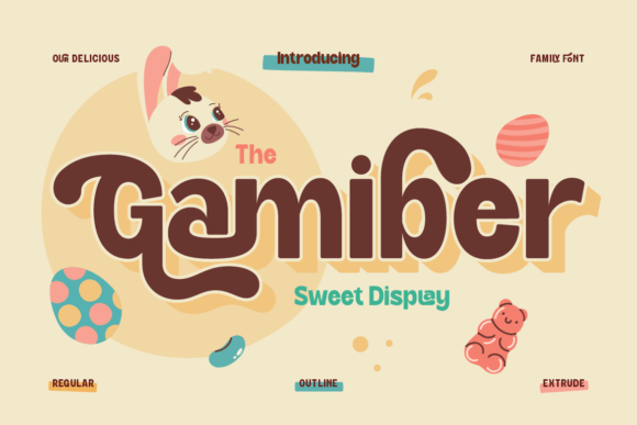 Gamiber: A Playful Display Font That Delivers Joy in Every Headline