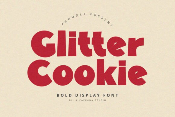 Glitter Cookie Font: Bold, Groovy & Perfect for Handmade Brands