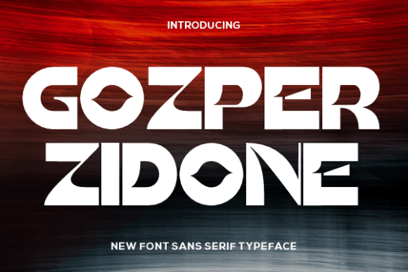 Gozper Zidone: A Futuristic Sans Serif That Commands Attention