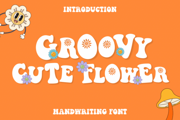 Groovy Cute Flower: A Retro Display Font That Lifts Digital Branding
