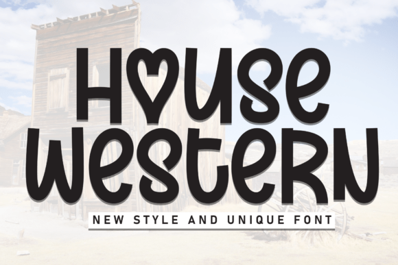 House Western: A Display Font That Commands Attention