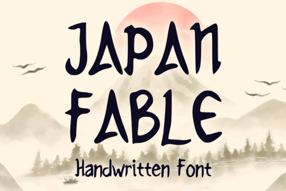 Japan Fable: A Handwritten Display Font That Feels Like Ink on Rice Paper