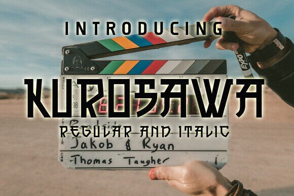 Kurosawa: A Bold, Japan-Inspired Display Font for Digital Branding