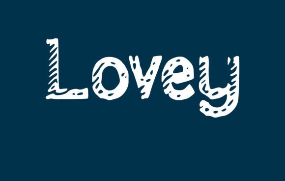 Lovey: A Handwritten Display Font That Feels Like Home