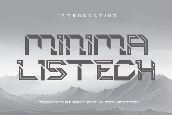 Minimalistech: A Futuristic Display Font for Digital Branding
