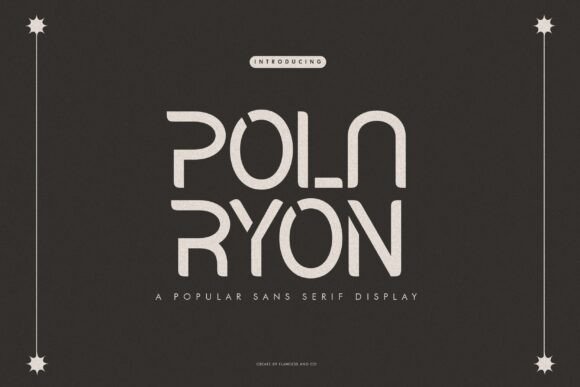 Polaryon: A Bold, Modern Sans Serif Font for Makers