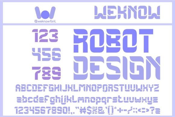 Robot Design: A Futuristic Display Font for Editorial Impact