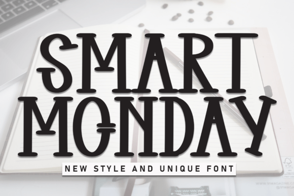 Smart Monday: A Handwritten Display Font with Editorial Warmth