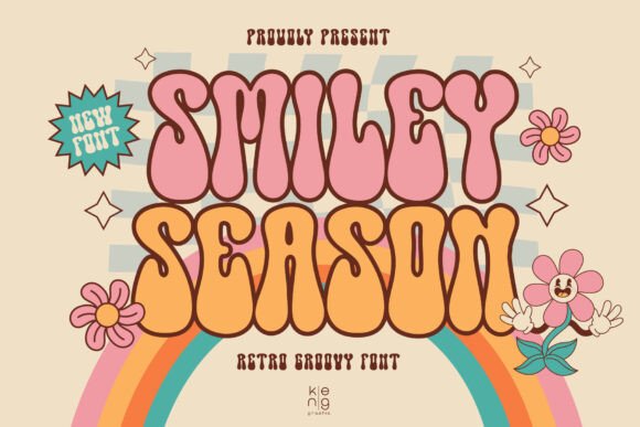 Smiley Season Font: A Retro Display Typeface for Digital Charm