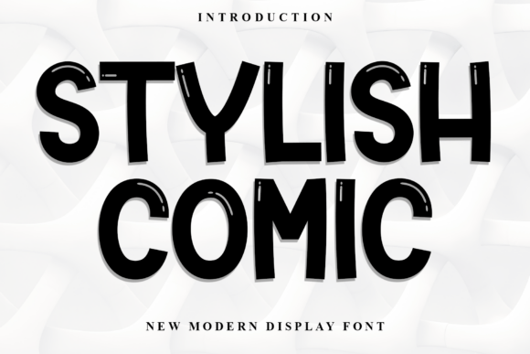 Stylish Comic: A Friendly Display Font for Warm Brand Identities