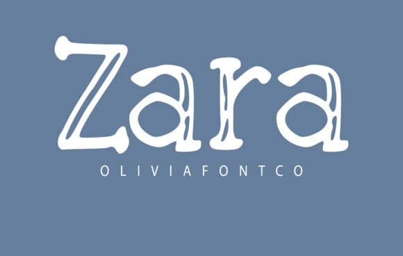 Zara: A Romantic Handwritten Display Font for Digital Design