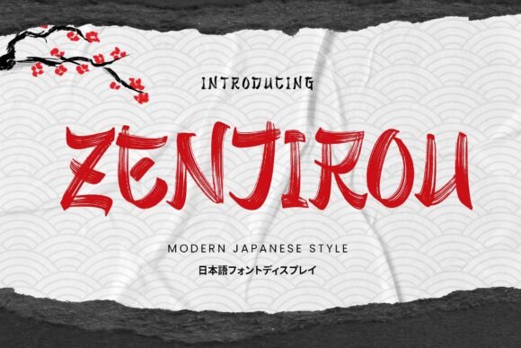 Zenjirou: A Handcrafted Display Font for Authentic Japanese Charm